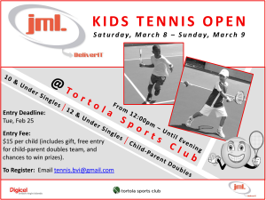 JML DeliverIT Kids Tennis Open